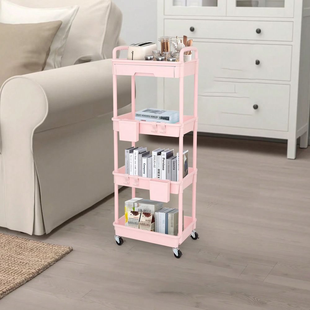 Office Drawer Organizer - 4-ярусная передвижная тележка с ящиками, легкая