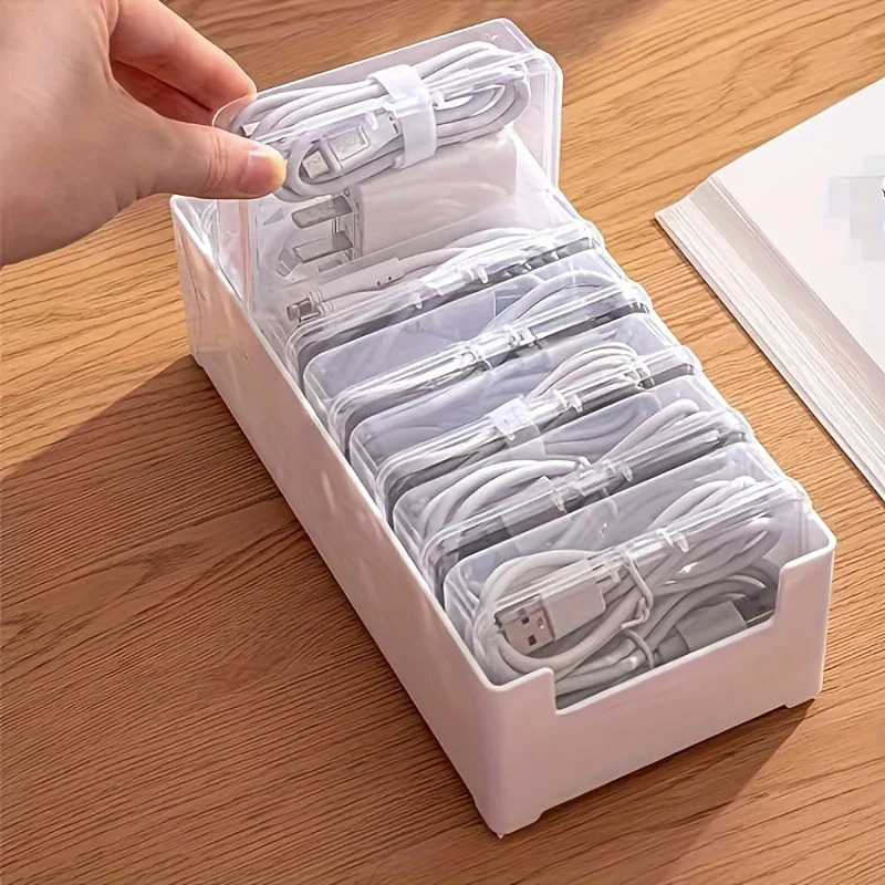 Home Office Organization - Коробка для хранения кабелей с 7