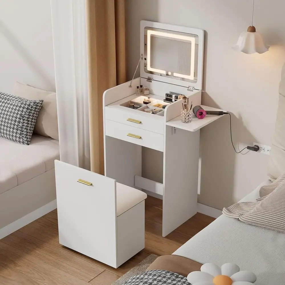 Desk Drawer Small - Компактный туалетный столик с зеркалом с