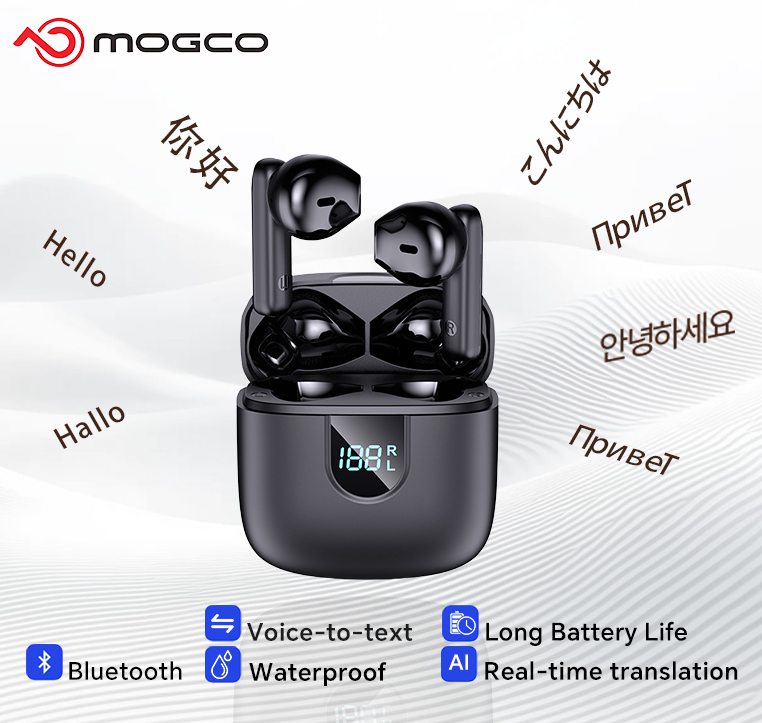 Noise Canceling Headphones - Наушники-переводчики A18 AI: 164 языка, BT5.4,