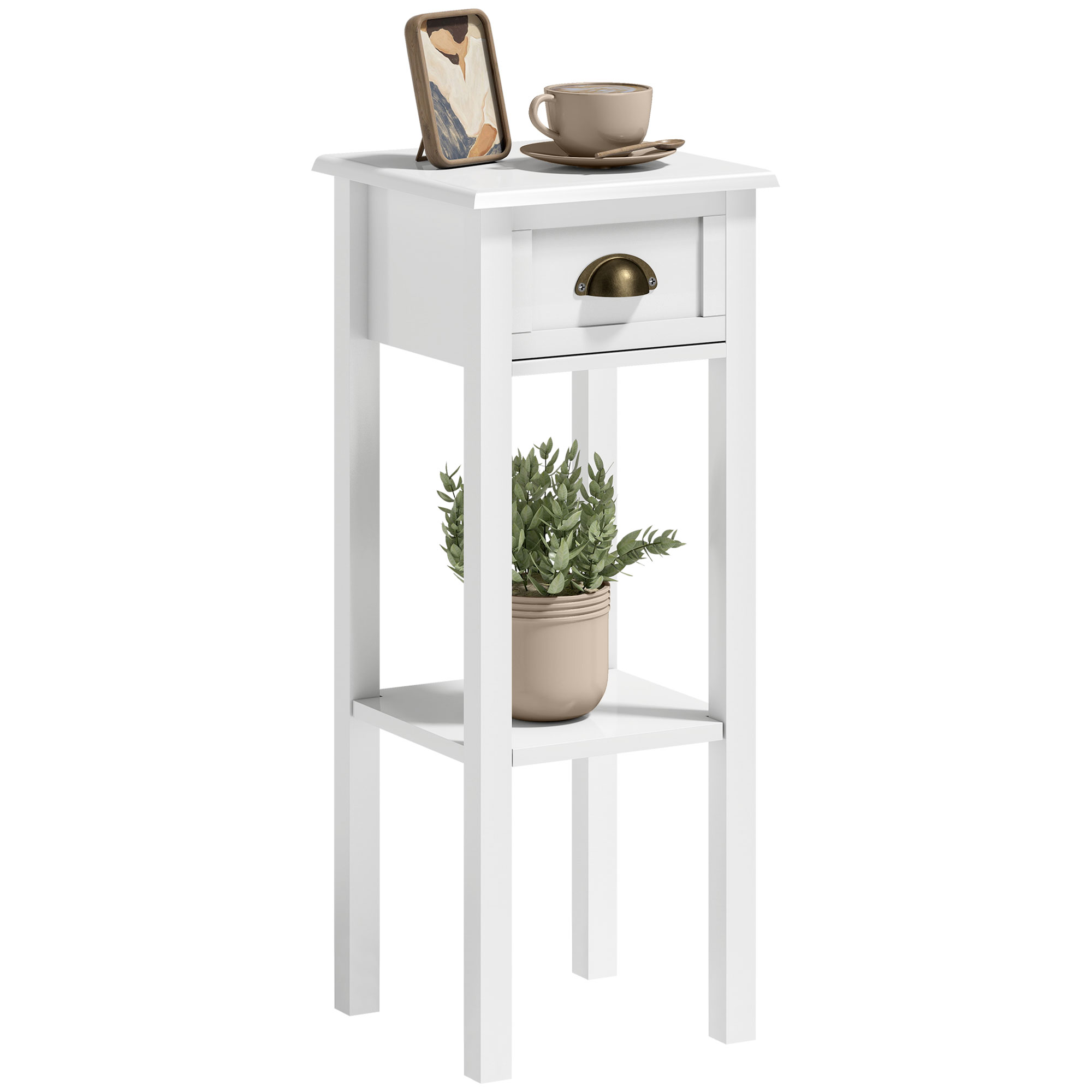 Desk Drawer Small - Узкий столик Homcom с ящиком и