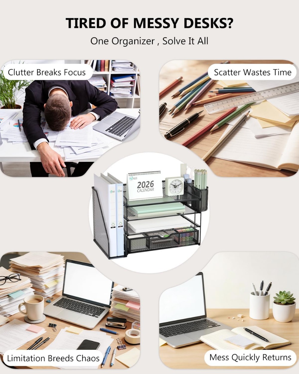 Настольный органайзер для файл – обзор и цена Office Drawer Organizer