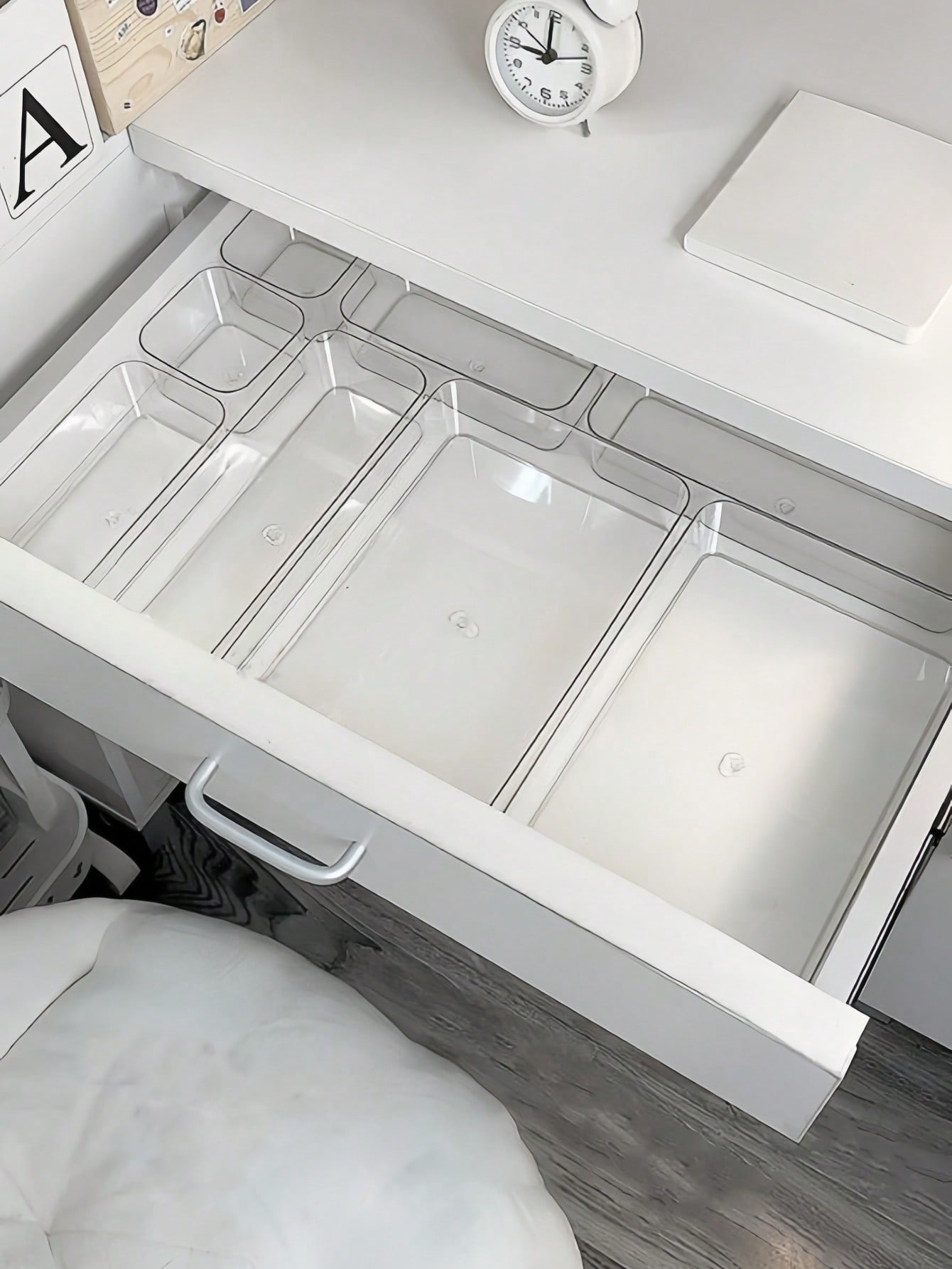 8 шт. прозрачных акриловых орг – обзор и цена Office Drawer Organizer