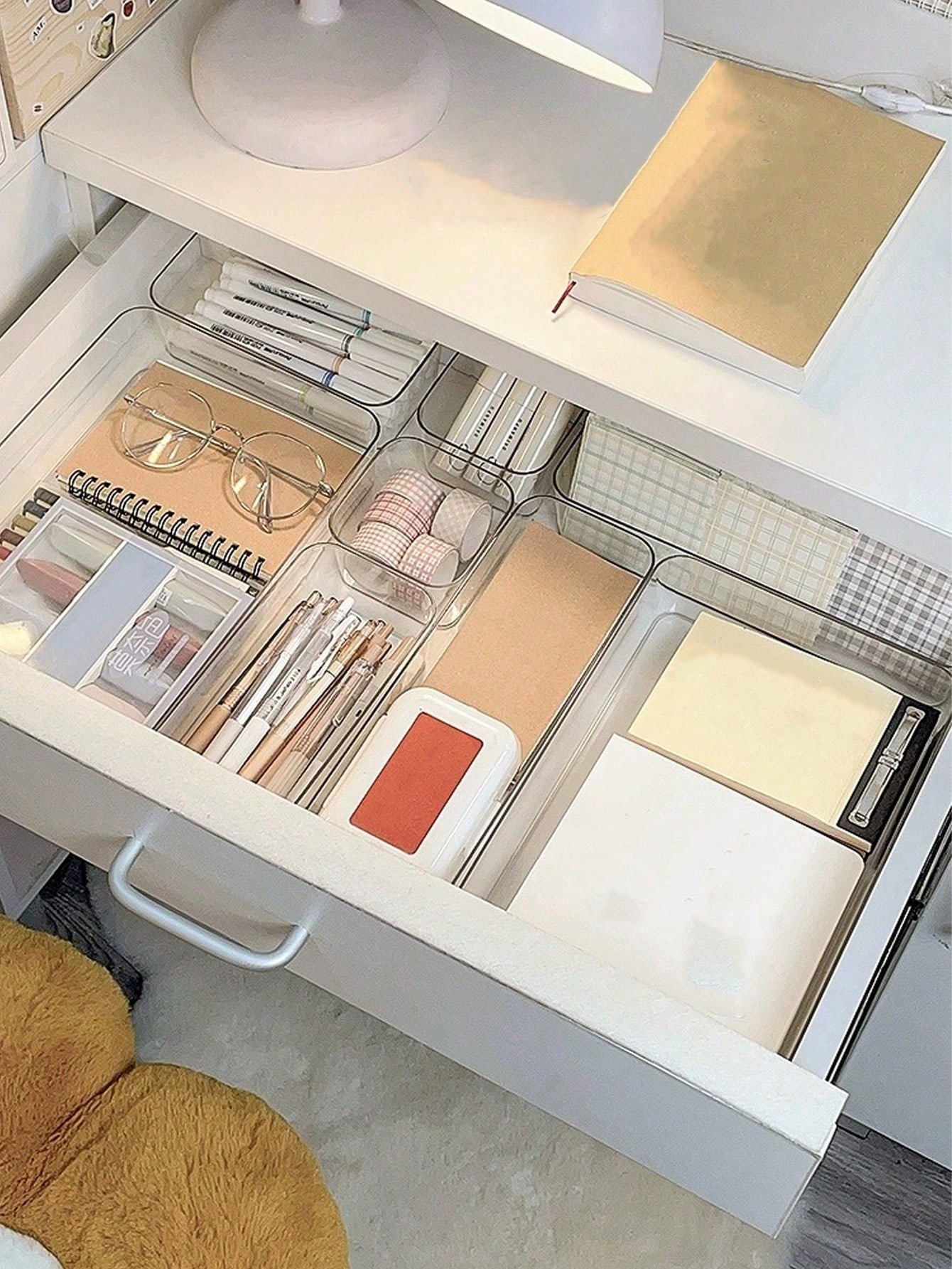 8 шт. прозрачных акриловых орг – обзор и цена Office Drawer Organizer