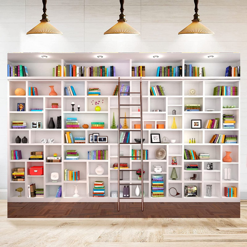 Белый фон для фотосъемки с кни – обзор и цена Home Office Zoom Background Free