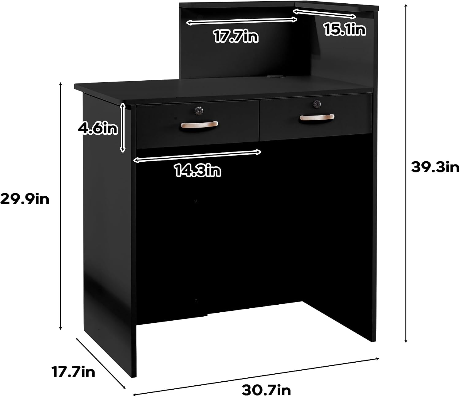 Небольшая стойка ресепшн с при – обзор и цена Desk Drawer Small