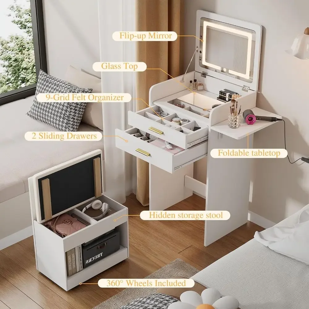 Компактный туалетный столик с  – обзор и цена Desk Drawer Small