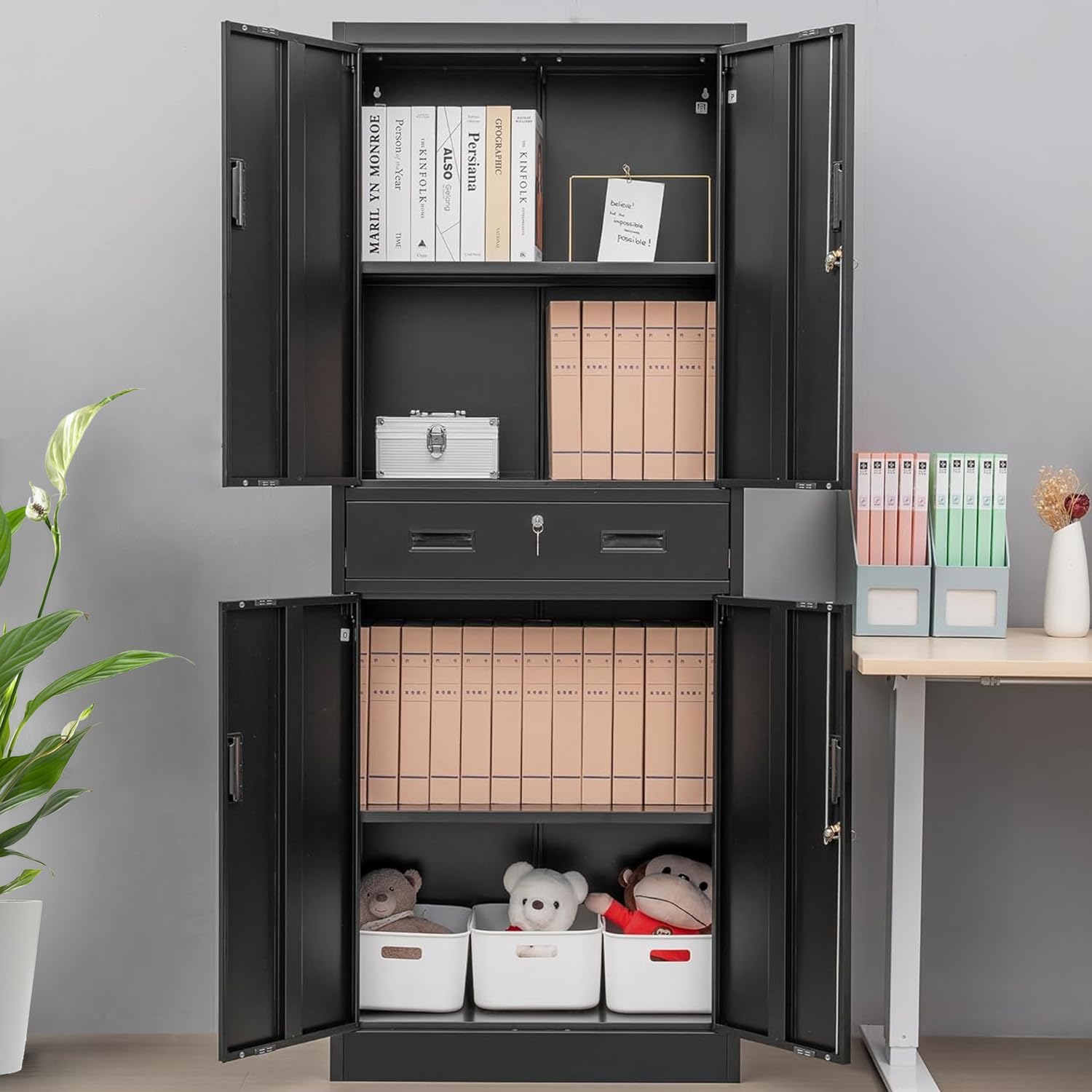 Высокий металлический шкаф для – обзор и цена Office Drawer Organizer