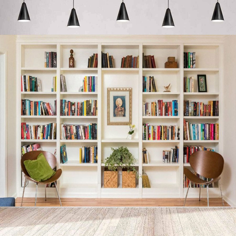 Белый фон для фотосъемки с кни – обзор и цена Home Office Zoom Background Free