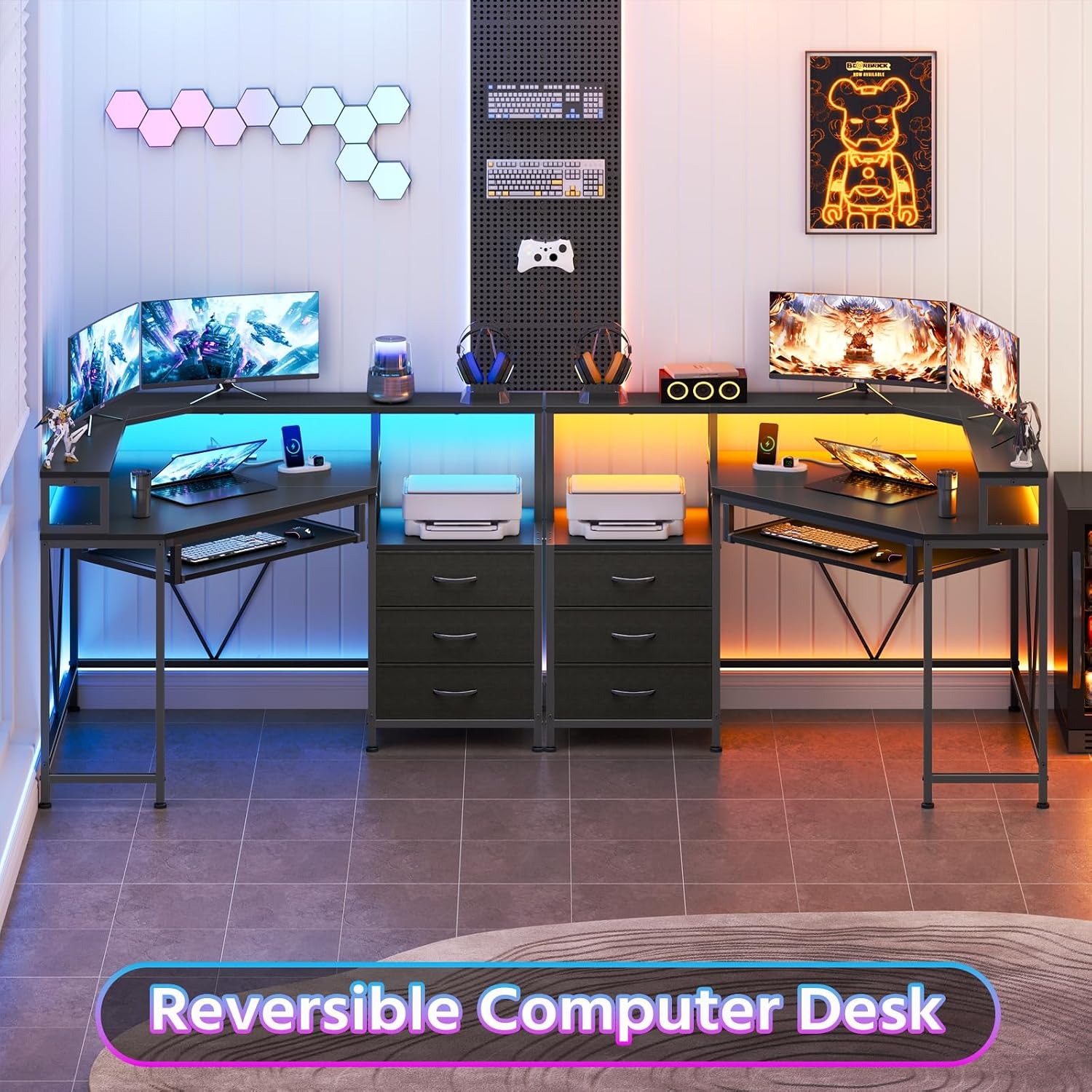 Угловой стол 47 дюймов с ящика – обзор и цена Desk Drawer Small